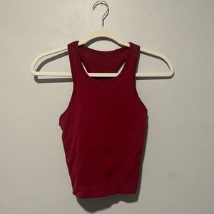 Ebb To Street Cropped Racerback Tank Top